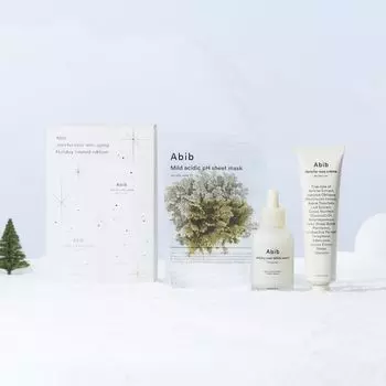 Abib grass planning Serum 50 мл Крем 75 мл 5 листов Корейская косметика набор по уходу за кожей Подходит для сухой кожи без упругости Упругость Увлажнение кожи белый