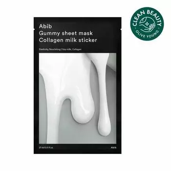 Abib Gummy Sheet Mask Коллагеновая молочная наклейка 1P