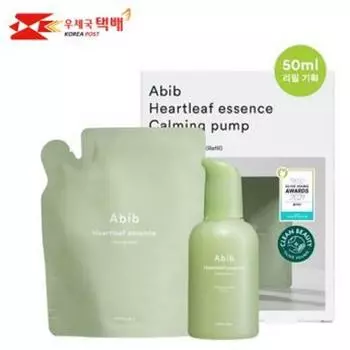 ABIB Houttuynia cordata Essence Calming Pump 50ml Refill Special (+50ml), 50ml, 1 set