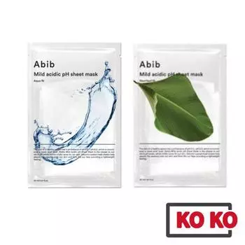 [Abib] Mild Acidic pH Sheet Mask 10 ea / Heartleaf Fit / Aqua / Honey / Yuja Heartleaf Fit 10ea