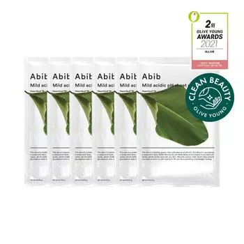 Abib Mild Acidic pH Sheet Mask #Heartleaft Fit 5P+1P Special Set