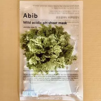 Abib Mildly Adic pH Sheet Mask Resurrection Plant Fit 10 листов, 1 шт., 10 шт.