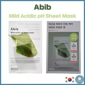 [Abib] Мягкая кислотная pH-маска Heartleaf Fit 30 мл 10 листов