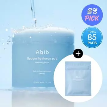 Abib Sedum Hyaluron Pad Hydrating Touch 75 подушечек (+10 колодок)