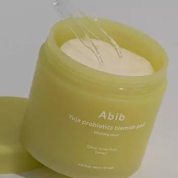 Abib Yuja Probiotics Blemish Pad_Vitalizing Touch, Увлажнение, KBeauty, Корейская косметика, пробник