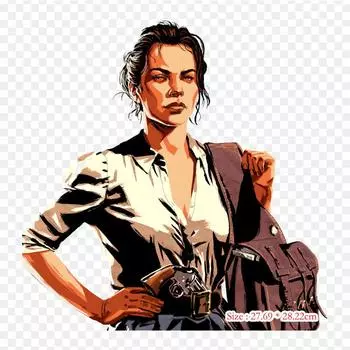 Abigail Roberts Rdr2 Nude Red Dead 2 термопечать с термопереносом, виниловые нашивки, наклейки для одежды, аппликации «сделай сам», моющиеся нашивки
