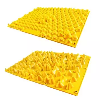 ABINECS Точки давления на стопы и твердые 2 типа Коврик для точек давления на стопы Коврик для здоровья стопы с давлением на стопы Коврик для здоровья стопы, пригодный для стирки жёлтый