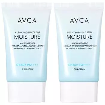 Abka All Day Hypoallergenic Moisture Sun Cream SPF50+ PA++++, 35ml, 2 units