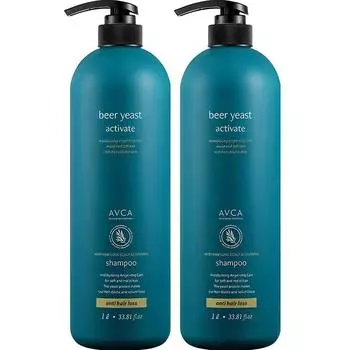 Abka Brewer s Yeast Scalp Care Hair Loss Relief Shampoo Tea Tree Scent, 1 л, 2 шт.