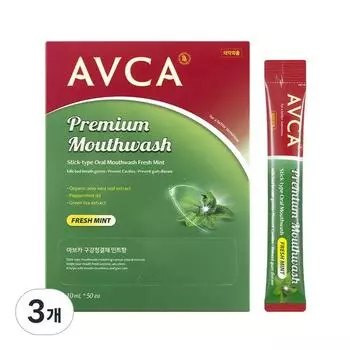 Abka Жидкость для полоскания рта со вкусом свежей мяты 50р, 3 шт., 500мл