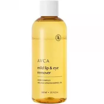 Abka Mild Средство для снятия макияжа с губ и глаз большой емкости 300 мл, 1 шт.