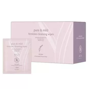 Abka Pure & Mild Женские очищающие салфетки 40 шт., 200 г, 1 шт.