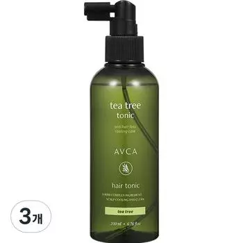 Abka Scalp Care Hair Loss Symptoms Relief Тоник для волос с чайным деревом, 3 шт., 200 мл