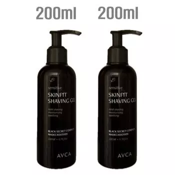 Abka Sensitive Skin Fit Shaving Gel, 4 sets, 200ml