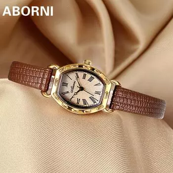 ABORNI часы женские элегантные новые модные компактные кварцевые часы с персонализированным циферблатом женские часы