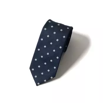 ABOUT Man About Town Washable Necktie in Luxury Kyoto Nishijin Ori Brand Washable [MAN TOWN] [Made Japan] (KomonE-Navy)