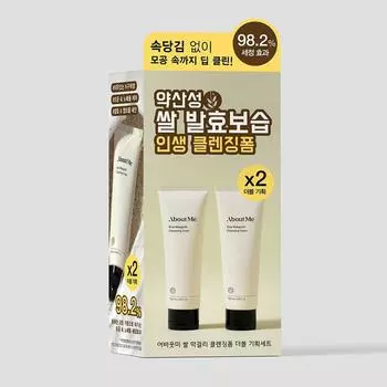 AboutMe Двойная упаковка очищающей пенки Rice Makgeolli (120мл + 120мл)