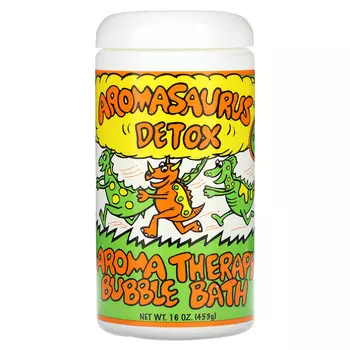 Abra Therapeutics, Aromasaurus Detox, детская ароматерапевтическая пена для ванны, 16 унций (453 г)