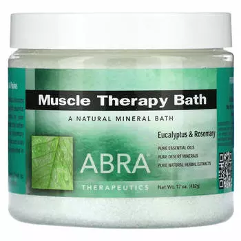 Abra Therapeutics, Ванна для мышечной терапии, эвкалипт и розмарин, 17 унций (482 г)