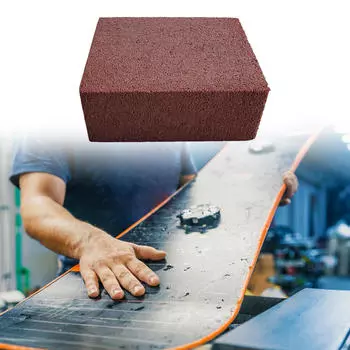 Абразивный камень из резины Gummy, шлифовальный блок для кромок, мягкий камень для сноуборда Red 60grit