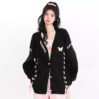 Абрикосовые куртки-кардиганы большого размера, женская одежда, винтажный корейский вязаный свитер с повязками, пальто в консервативном стиле XXL абрикосовый