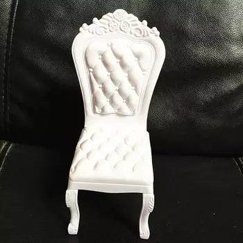 Abs6 Детская кухонная мебель Стол Стул Компьютерный офисный стол Стул Аксессуары Play Home Makeup Chair белый