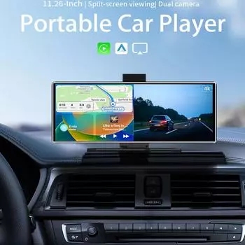 ABS 11,26-дюймовый 2.5D HD экран автомобильный видеорегистратор видеорегистратор видеорегистратор заднего вида 11,26 видеорегистратор вождение автомобиля камера чёрный