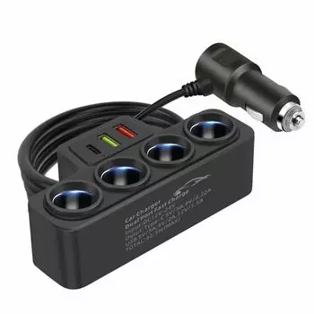 ABS 120W 12V 24V Автомобильный USB-адаптер для зарядки, адаптер для внедорожного вилочного погрузчика, крана, грузовика