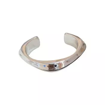 АБС Акрил Широкий Открытый Браслет Золотой Серебряный Преувеличенный Браслет Креативные Браслеты-Манжеты Девушки Square-Silver