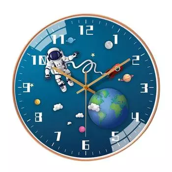 ABS Astronaut Wall Clock Exquisite Crafted Home Decor Clock Home Decor Wall Clocks 20cm type a