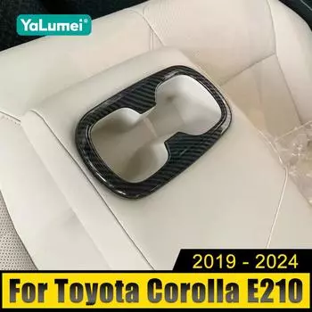 ABS автомобильное сиденье задний ряд держатель стакана воды крышка рамка панель отделка наклейка для Toyota Corolla E210 2019-2024 2024 2024 2024 гибрид серебряный