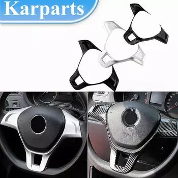 ABS автомобильный чехол на руль, наклейка для Volkswagen VW Golf 7 GTI MK7 POLO 2014 2015 Jetta MK6 2015 2016 аксессуары для интерьера белый