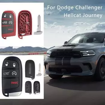 ABS автомобильный дистанционный ключ износостойкий ударопрочный корпус для Challenger/Revenge/Compass/Liberty/Grand Cherokee/Hellcat Coolway чёрный