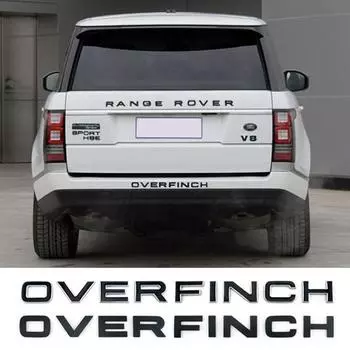 ABS автомобильный задний багажник эмблема боковые наклейки на крыло для OverFinch Defender Discovery 1 2 3 4 Evoque Range Rover Evoque аксессуары серебряный