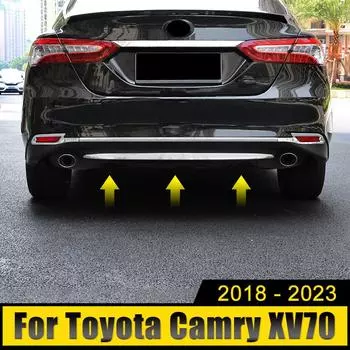 ABS автомобильный задний бампер крышка отделка полосы рамка наклейки украшения аксессуары для Toyota Camry 70 XV70 LE XLE 2018-2024 2024 2024