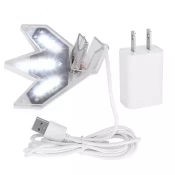 ABS Белый Ультратонкий Аквариумный Рыбный Бак Светодиодный Мини Водные Растения Клип Светильник