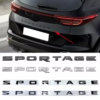ABS буквенная эмблема стайлинга автомобилей для Sportage наклейки задний багажник кузова значок наклейки внешние автоаксессуары украшения чёрный