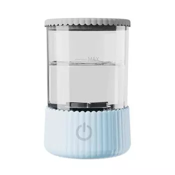 ABS Бытовой Инструмент для Мытья Косметических Кистей Электрический Очиститель Бытовой Инструмент для Сушки Вращением Косметических Кистей синий