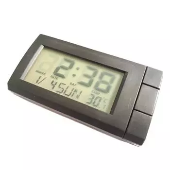 ABS Автомобильные цифровые часы, сменные, прямоугольные, работающие от батареек, самоклеящиеся, для дома, автомобиля, часов, будильников