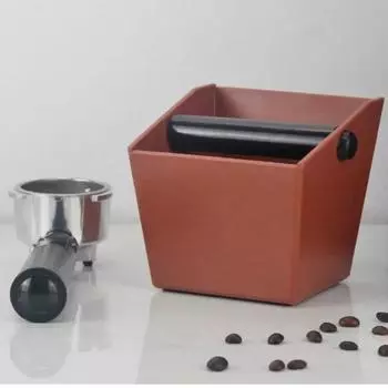 ABS Coffee Knock Box Espresso Grounds Контейнер для кофейной гущи со съемным Knock Bar Anti Slip Coffee Bucket чёрный