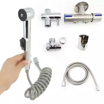 ABS длинный распылитель ручной унитаз биде ducha спрей-очиститель стиральная машина мусульманский туалет душевая головка насадка для туалета ванная комната package 1