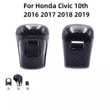 ABS Gear Shifter Gear Protector Head Cover Cover Interior Decoration for Honda Civic 10th 2016 2017 2018 2019 Car Accessories