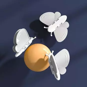 ABS Hole free Window safety lock Glass door lock Butterfly Baby Safety Window moving protection белый