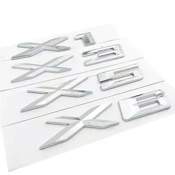 ABS хром багажник автомобиля 3D эмблема значок наклейка логотип для BMW X1 X3 X5 X6 E83 F25 GT аксессуары для авто стайлинга X1