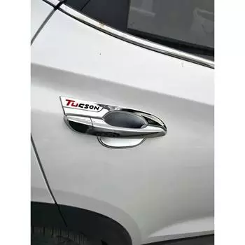 ABS хромированная дверная ручка автомобиля, чаша, накладка, защитный чехол, защитные наклейки, аксессуары для Hyundai Tucson 4