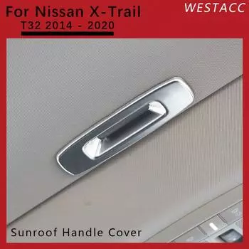ABS Хромированная внутренняя наклейка на ручку люка автомобиля, декоративная накладка для Nissan X-trail T32 2014-интерьер
