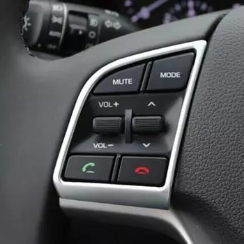 ABS хромированный автомобильный руль, декоративная крышка, наклейки для Hyundai New Tucson 2015 2016 2017