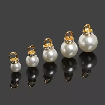 ABS искусственный жемчуг кулон DIY круглый пластиковый акриловый подвеска для изготовления ювелирных изделий 814mm слоновая кость