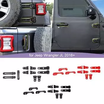 ABS капот двигателя автомобиля крепление для запасного колеса шарнирная ручка украшение корпуса наклейка наклейка для Jeep Wrangler JL 2018 Up 2-дверная версия Внешние аксессуары красный