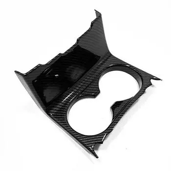 ABS карбоновый автомобильный центральный держатель для стакана панель крышка отделка для Mazda для CX5 2017-2025 автомобильный стиль аксессуары для интерьера